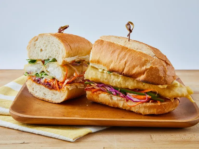 Fried Fish Baguette Sandwich