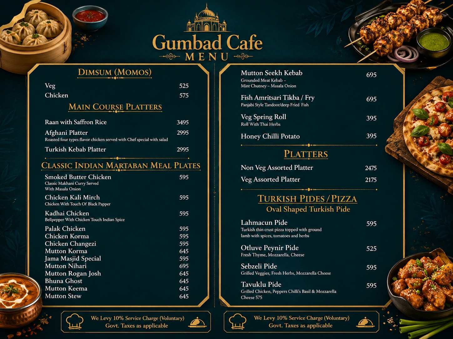 Gumbad Cafe Menu With Price