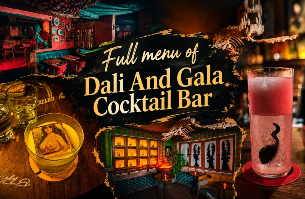 Dali And Gala Cocktail Bar Menu