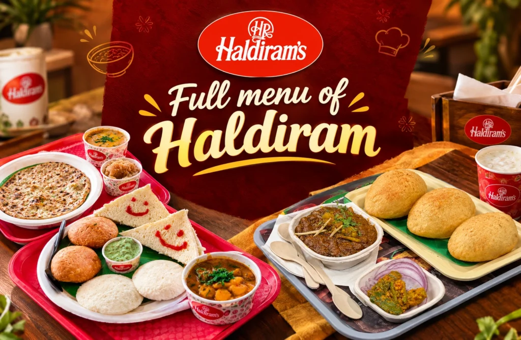 Haldiram Menu: Thalis, Sweets, Prices and Reviews Haldiram Menu