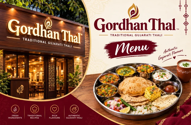 Gordhan Thal Menu with Prices: Thali, Sweets, Review & All Items Listed Gordhan Thal Menu